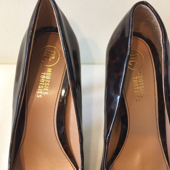 Mootsies Tootsies Leopard Faux Patent Leather Pump, Size 9.5 - Picture 7 of 8